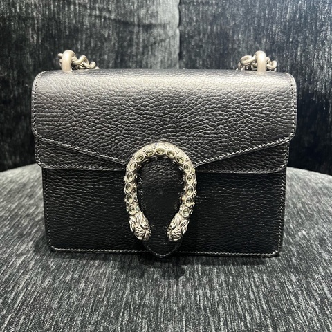 古馳/Gucci  酒神小號黑色 98新 尺寸：20 x 15.5 x 5