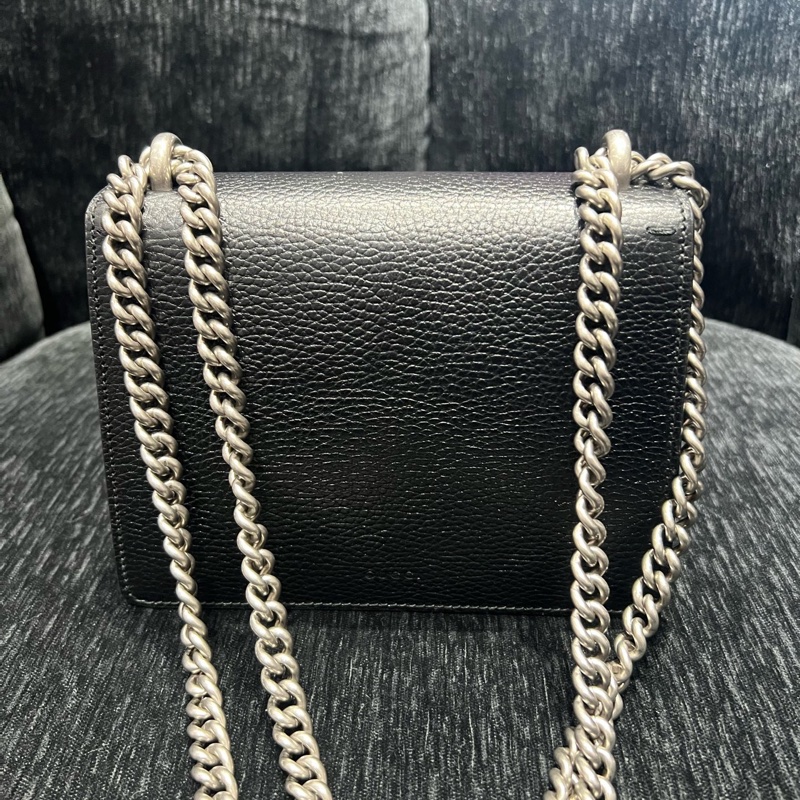 古馳/Gucci  酒神小號黑色 98新 尺寸：20 x 15.5 x 5-2