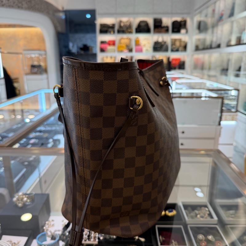 LV棕色棋盤格NEVERFULL-3