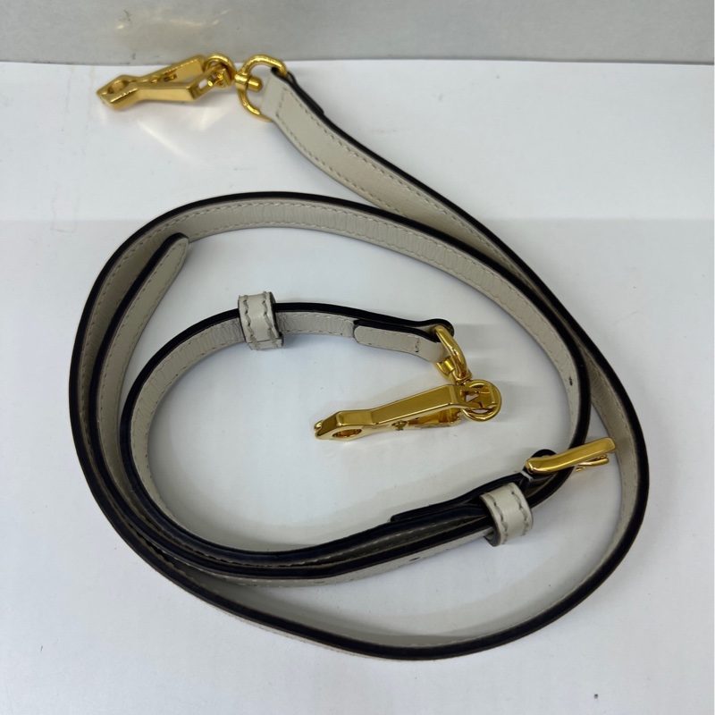 GUCCI古馳馬銜扣 955系列白色老花貝殼包手提包！附件：肩帶！-7