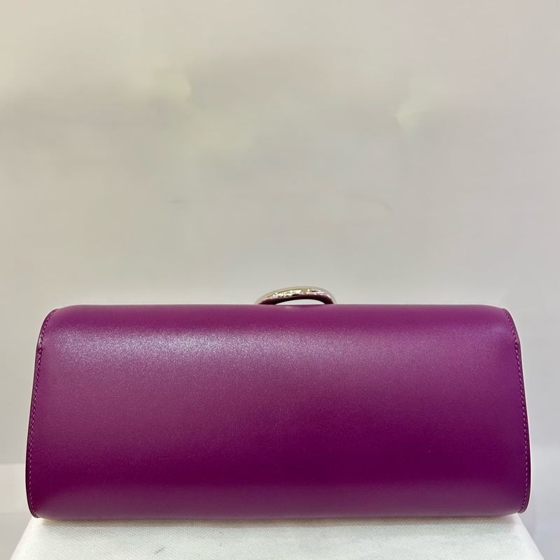 HERMES紫色銀釦EGEE手拿包-1