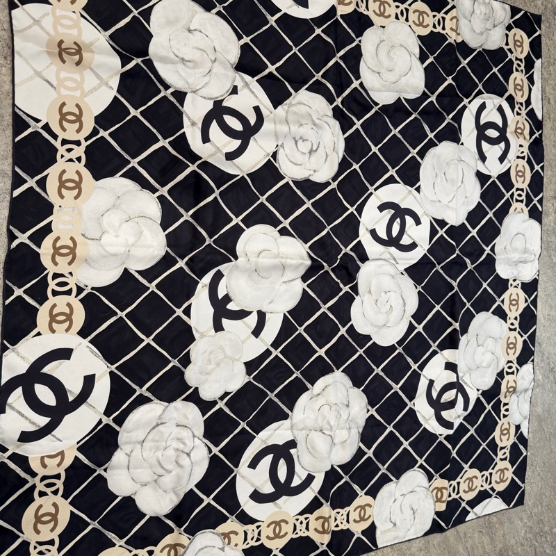 Chanel 山茶花絲巾-6