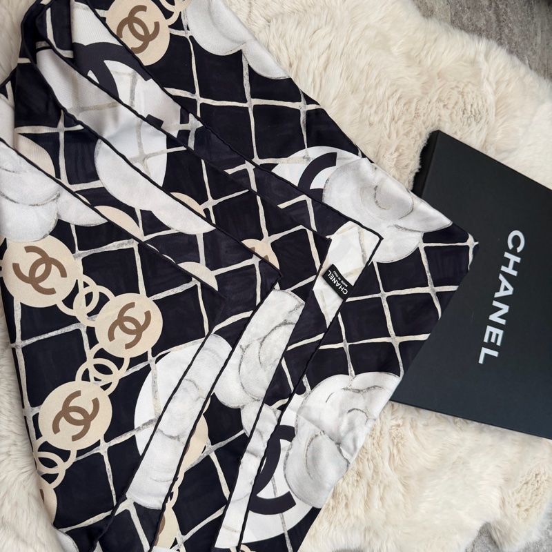 Chanel 山茶花絲巾-8