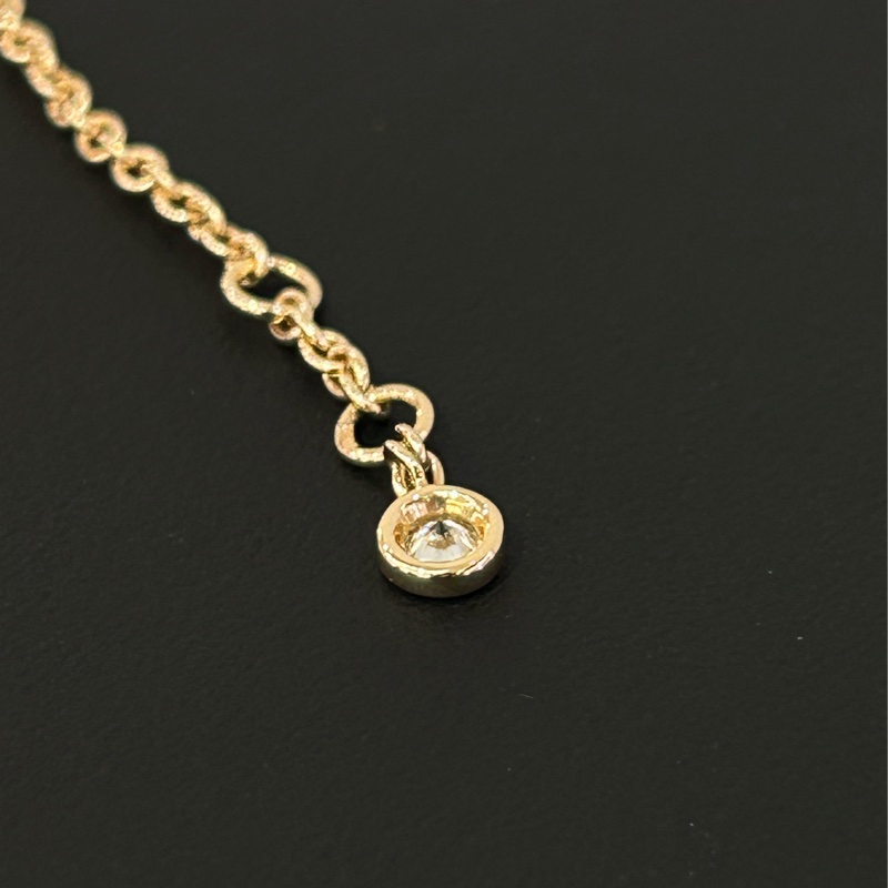 Hermes 18K玫瑰金帶鑽Finesse 小Q手鏈-4