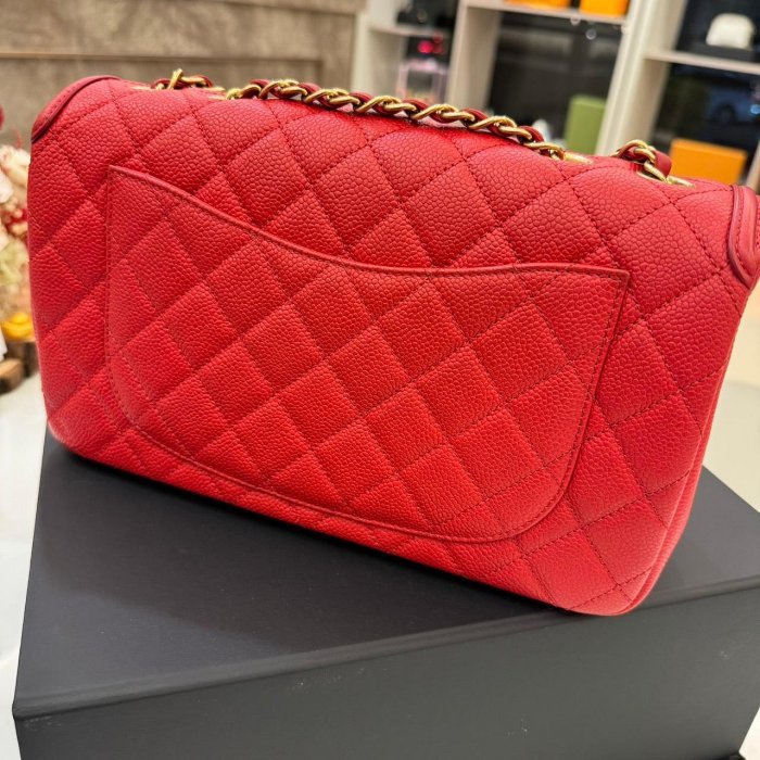 *SHIHNA名牌精品*CHANEL 菱格金扣鏈包-4