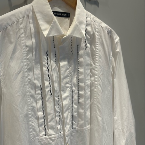 issey miyake men 皺褶造型男生襯衫