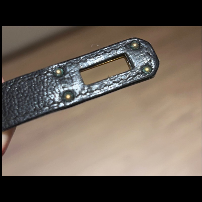 Hermes愛馬仕 黑色 金扣長夾Togo皮 Kelly Wallet-17