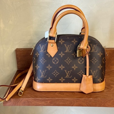 9新LV almabb貝殼包 老花配色  經典不過時