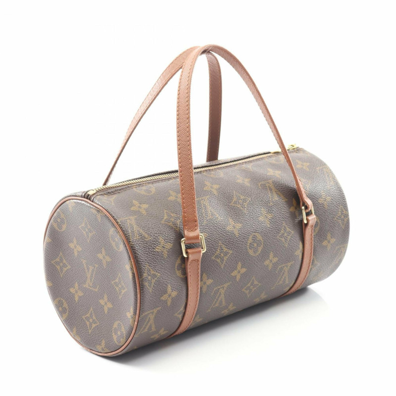 路易威登 Papillon 26 老手提包，塗層帆布和皮革，Monogram 圖案，女士，棕色，M51366-1