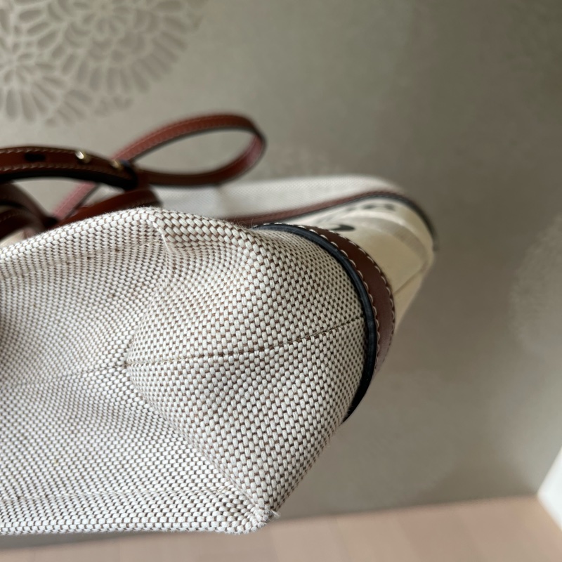 Chole SMALL WOODY TOTE BAG  (有背帶的新款）-3