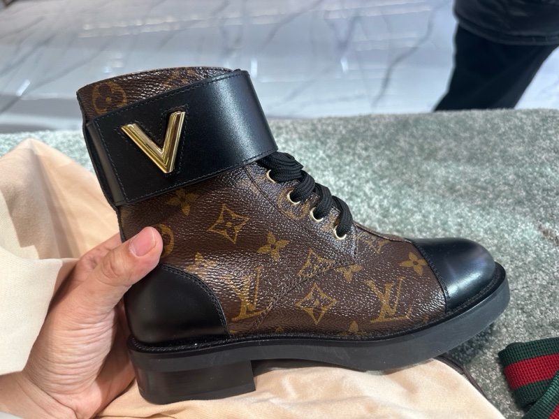 99新louis vuitton路易威登 lv 老花老花短靴 35碼-2