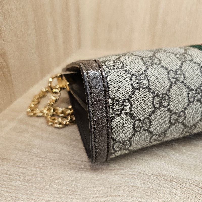 [孫芸芸包新年甜出❣️] Gucci老花綠紅綠Ohpidia金釦磁吸肩斜背包-11