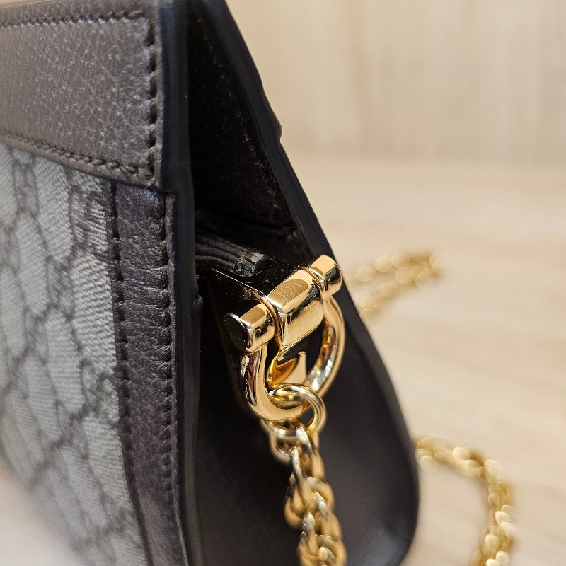 [孫芸芸包新年甜出❣️] Gucci老花綠紅綠Ohpidia金釦磁吸肩斜背包-17