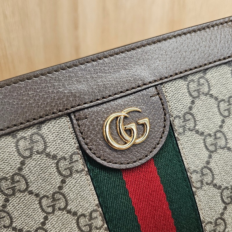 [孫芸芸包新年甜出❣️] Gucci老花綠紅綠Ohpidia金釦磁吸肩斜背包-22