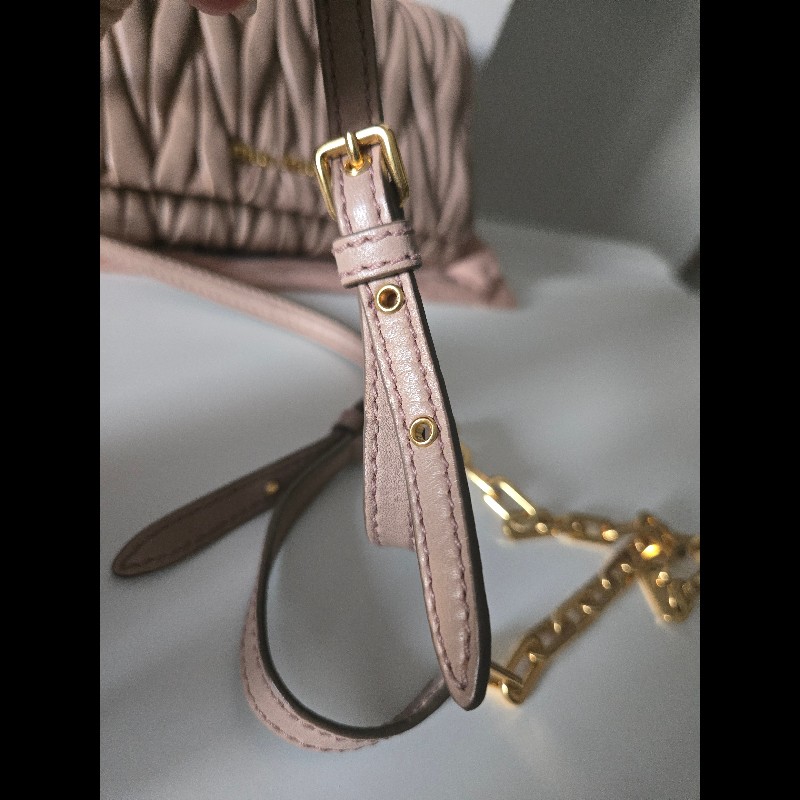 MIU MIU肩背包 裸粉色-10