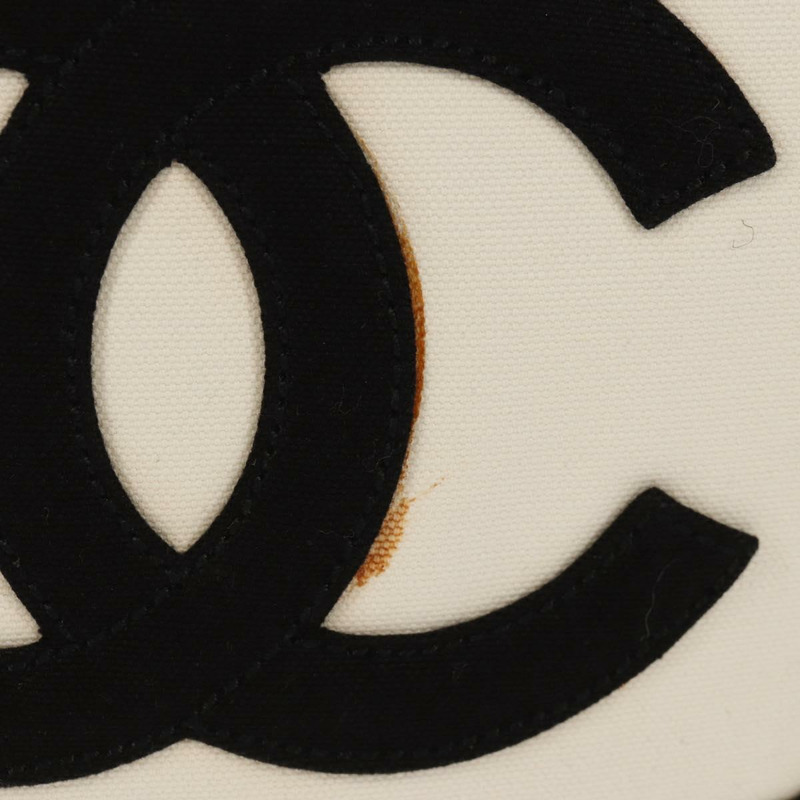 【日本直送】香奈兒棉花糖手袋帆佈白金雙C標誌正品 159747V-1