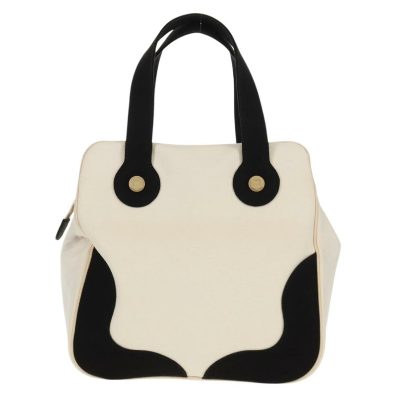 【日本直送】香奈兒棉花糖手袋帆佈白金雙C標誌正品 159747V-2