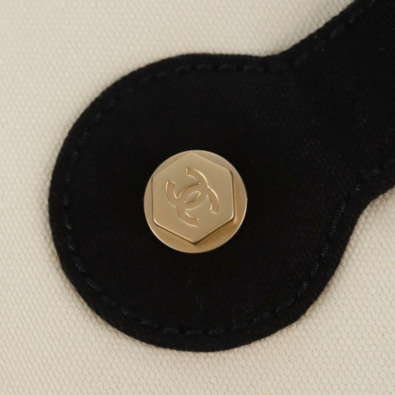 【日本直送】香奈兒棉花糖手袋帆佈白金雙C標誌正品 159747V-18