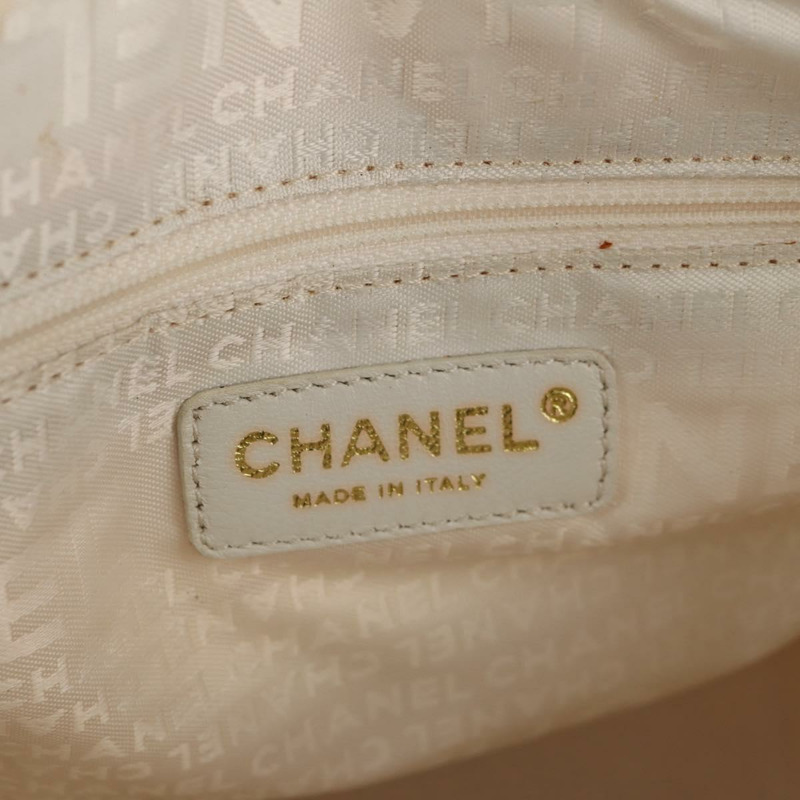 【日本直送】香奈兒棉花糖手袋帆佈白金雙C標誌正品 159747V-20