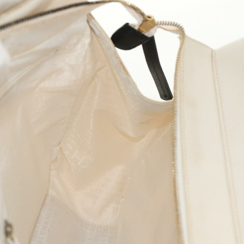 【日本直送】香奈兒棉花糖手袋帆佈白金雙C標誌正品 159747V-21