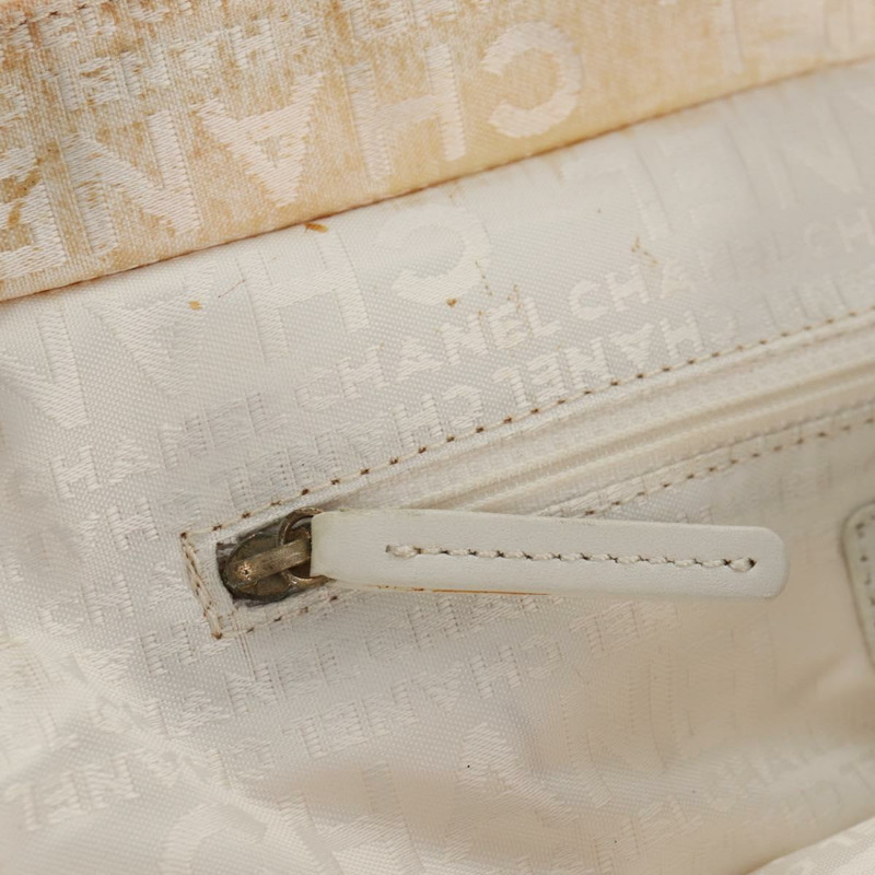 【日本直送】香奈兒棉花糖手袋帆佈白金雙C標誌正品 159747V-23