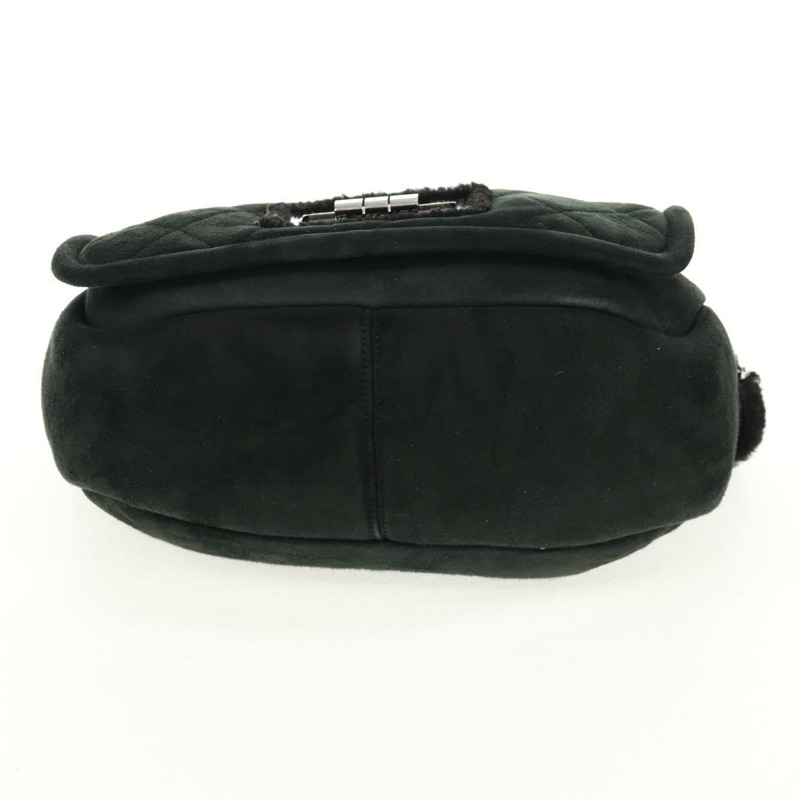 【日本直送】香奈兒 Chain Matelasse 2.55 肩背包 Mouton 黑色 銀色 CC Auth 159002V-4