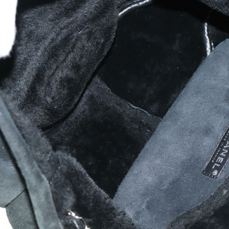 【日本直送】香奈兒 Chain Matelasse 2.55 肩背包 Mouton 黑色 銀色 CC Auth 159002V-8