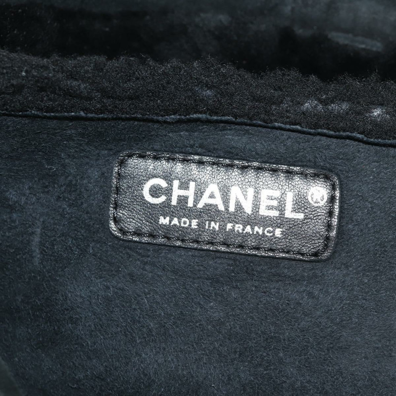 【日本直送】香奈兒 Chain Matelasse 2.55 肩背包 Mouton 黑色 銀色 CC Auth 159002V-21