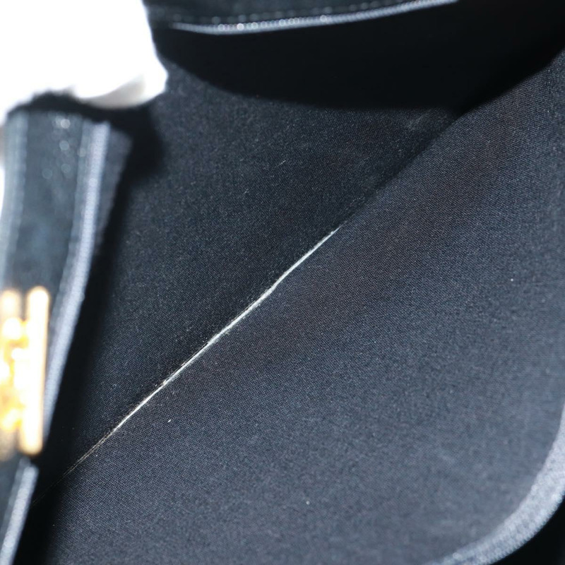 【日本直送】香奈兒 (CHANEL) 鏈條 COCO 標誌手提包,魚子醬紋皮革,黑色,金色雙C標誌,正品編號 160253V-23