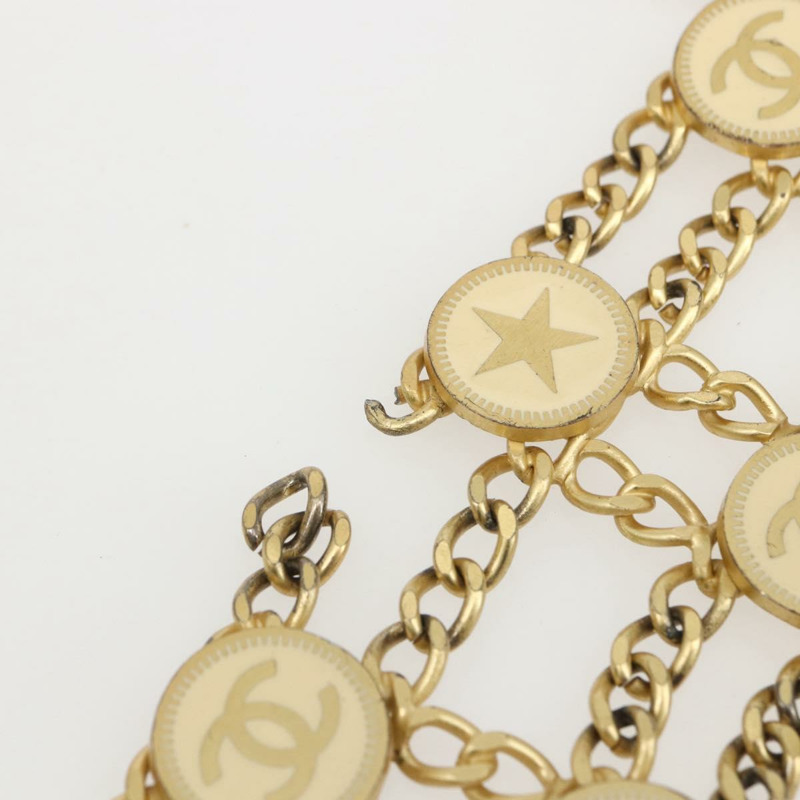 【日本直送】香奈兒 (CHANEL) 金屬金色雙C鏈條腰帶，正品編號 159438SAM-5