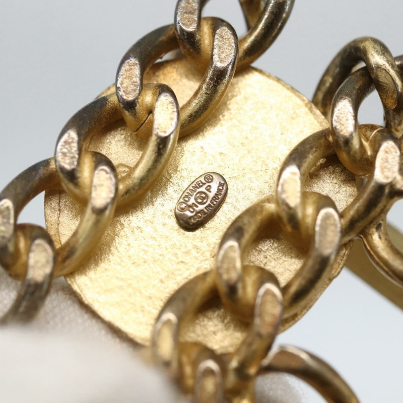 【日本直送】香奈兒 (CHANEL) 金屬金色雙C鏈條腰帶，正品編號 159438SAM-10