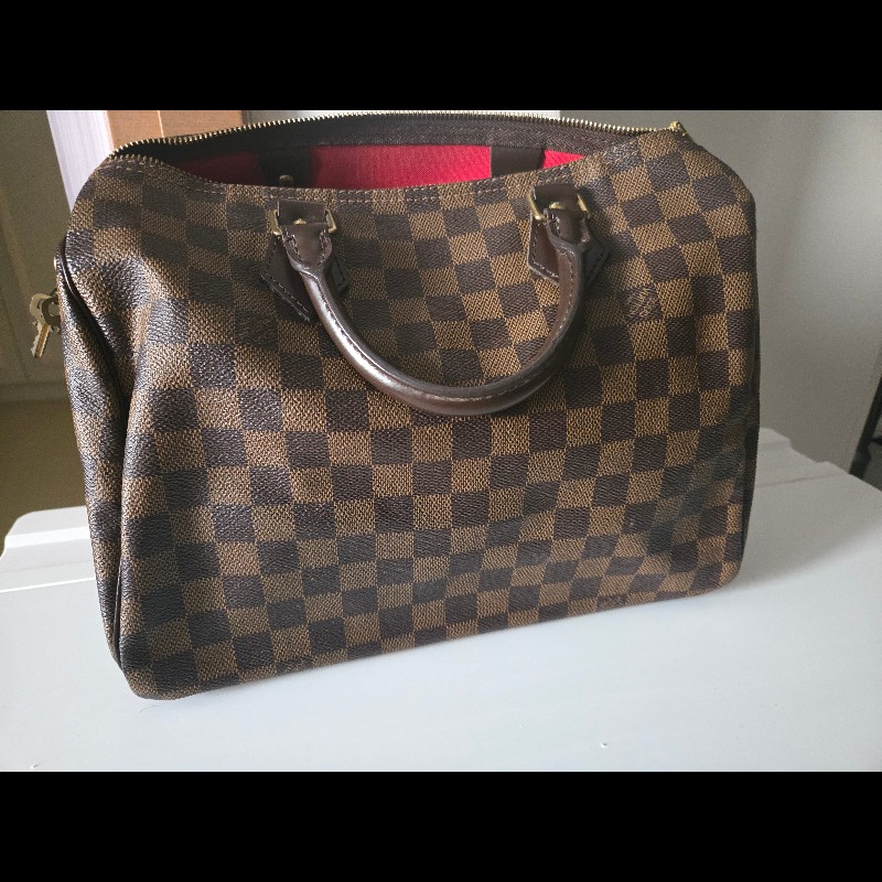 Louis Vuitton Speedy 30 手提包 棋盤-5