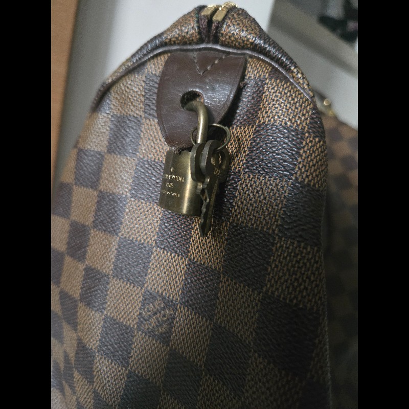 Louis Vuitton Speedy 30 手提包 棋盤-11