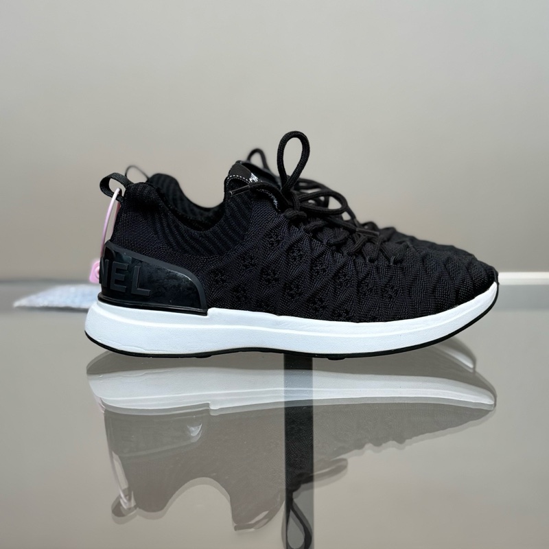 CHANEL/香奈兒 22B 黑白系帶字母休閒鞋 36.5碼 98 新-2