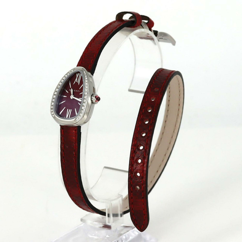 寶格麗 Serpenti 雙螺旋 D 102780 SPS27C9SDL 不鏽鋼石英錶-1