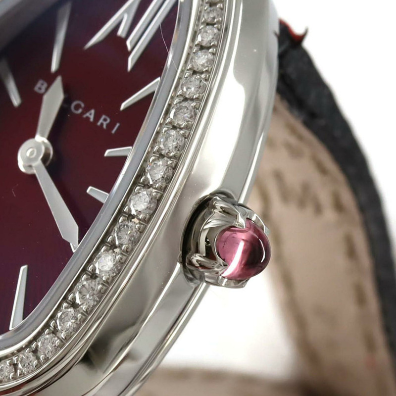 寶格麗 Serpenti 雙螺旋 D 102780 SPS27C9SDL 不鏽鋼石英錶-5