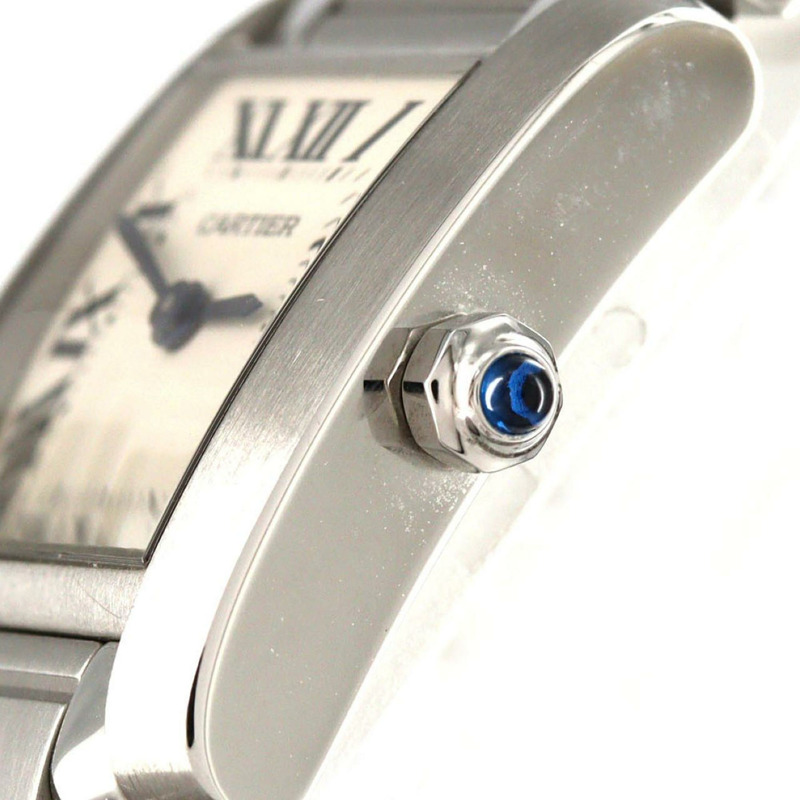 卡地亞 Tank Française SM W51008Q3 不鏽鋼石英錶-3
