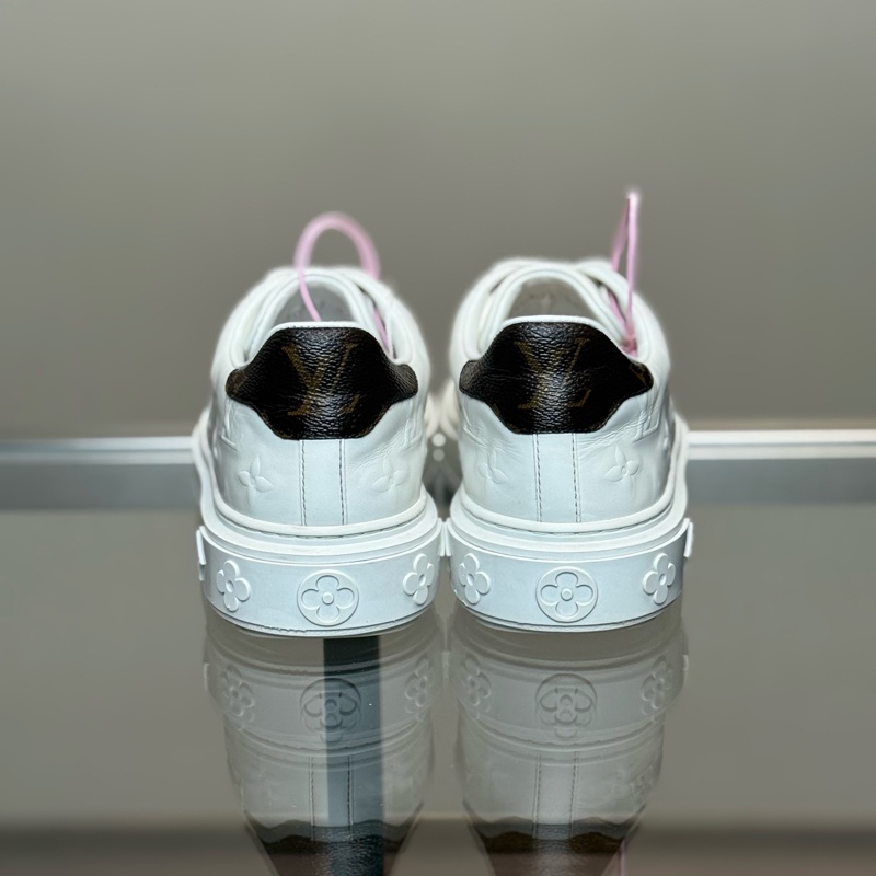 LOUIS VUITTON/路易威登 LV Time Out 白色浮雕老花滿印 36.5碼 98 新-3