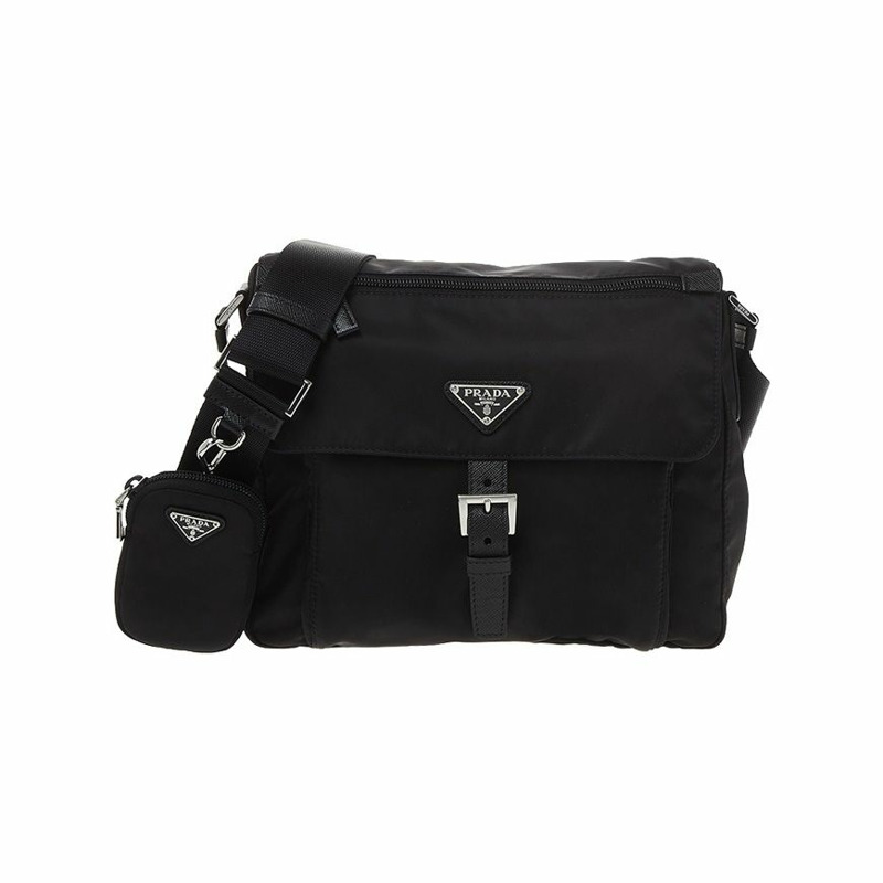 PRADA R尼龍肩包-0