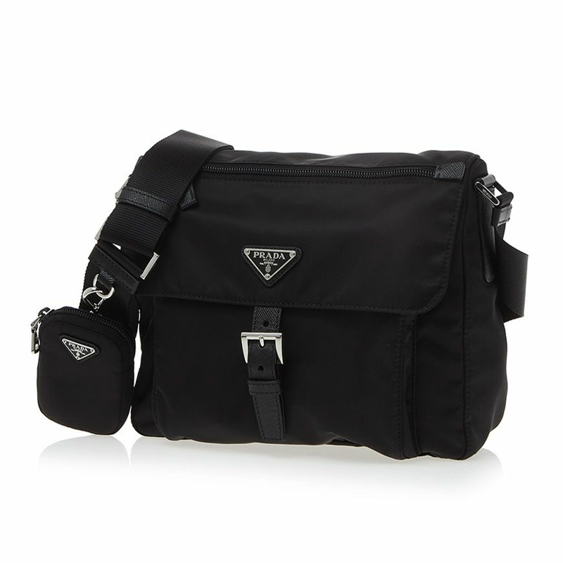 PRADA R尼龍肩包-1