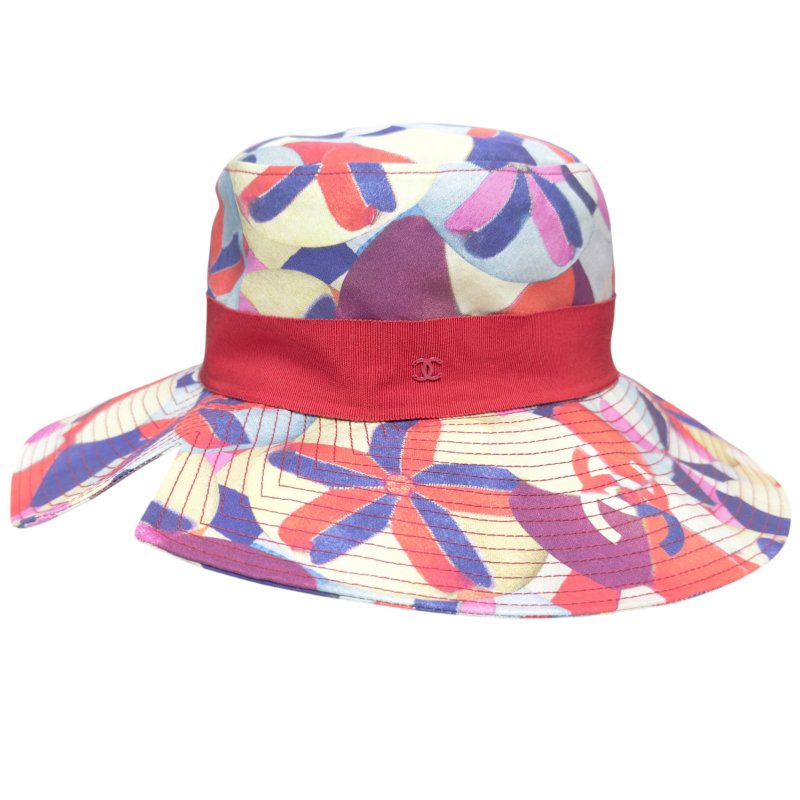 CHANEL CC 寬邊帽-0