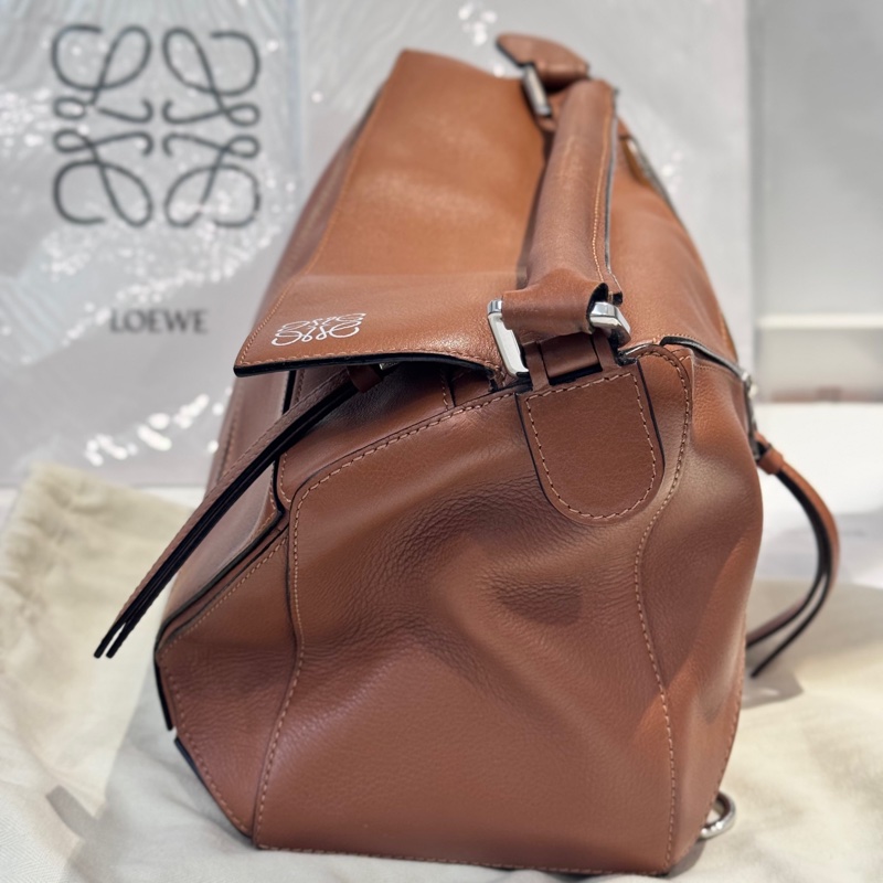 98新 羅意威/Loewe 中號手袋牛皮革 290mm*190mm*1-9