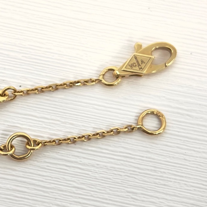 🈶盒子❤️ vca #梵克雅寶 Alhambra #白貝母 #小白花 #項鍊-14