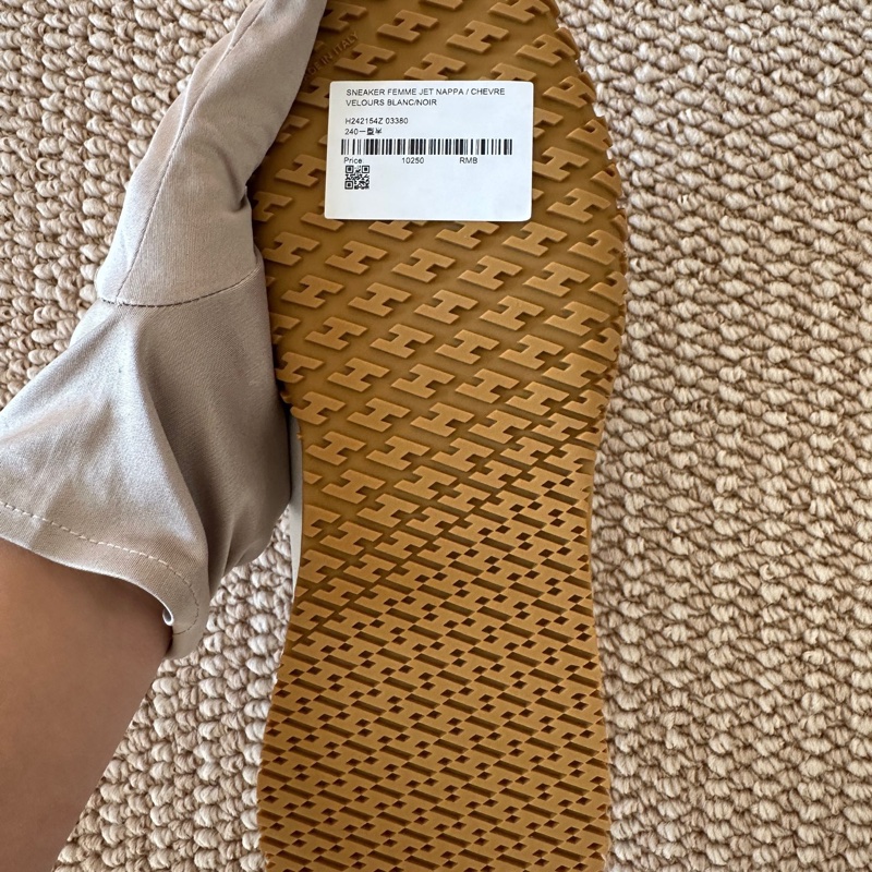 閒置新未使用sp650Hermes 愛馬仕jet系列 白色 38碼-6