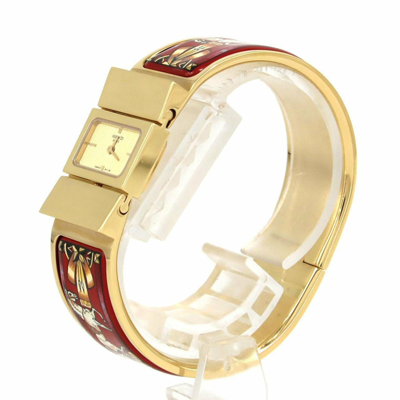 Hermès Roquet 琺瑯 GP LO1.201 石英腕錶-1