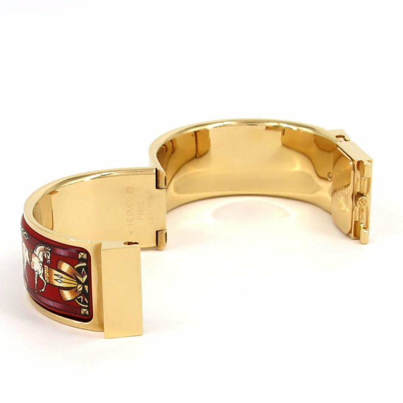 Hermès Roquet 琺瑯 GP LO1.201 石英腕錶-6