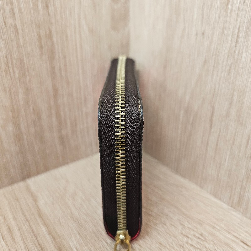 [絕版塗鴉❣️] LV桃紅滿版老花塗鴉拉鏈零錢包-4