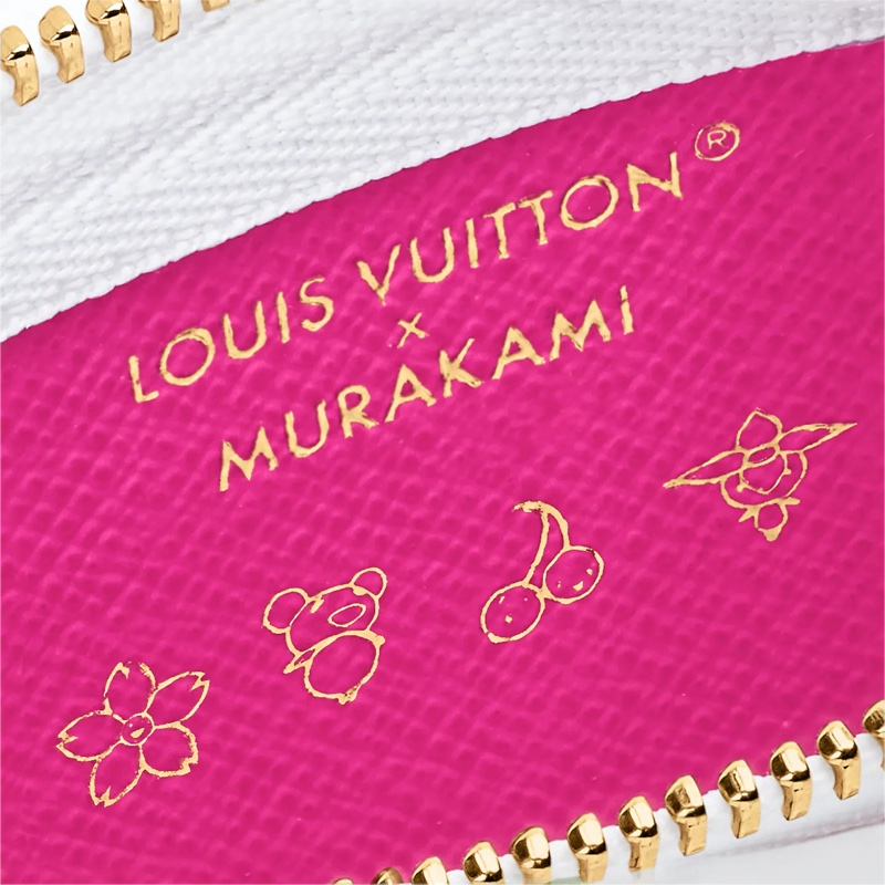 Louis Vuitton LV 村上隆 TM 白三彩 Key Pouch 鑰匙零錢包-4