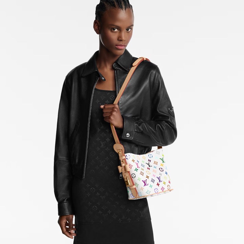 Louis Vuitton LV 村上隆 TM 白三彩 All In BB-6