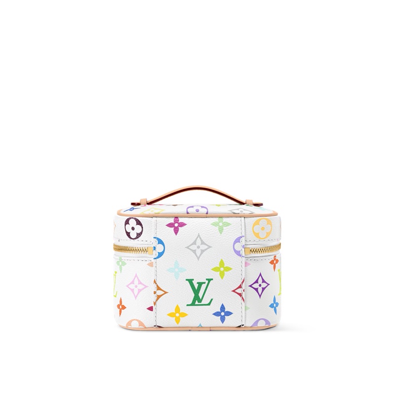 Louis Vuitton LV 村上隆 TM 白三彩 Nice Nano 小盒子包-3